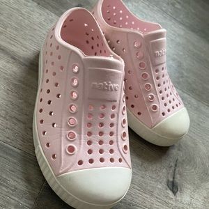 Pink toddler Native shoes from Nordstrom.
